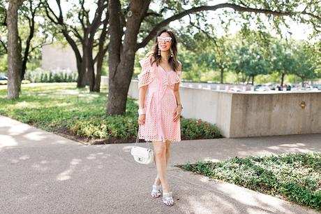 LUXE FOR LESS // PINK ONE SHOULDER RUFFLE DRESS