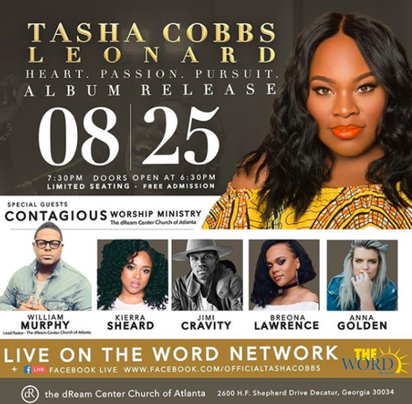 Tasha Cobbs Leonard Album Release Concert Will Air LIVE On The Word Network Tasha Cobbs Leonard Album Release Concert Will Air LIVE On The Word Network
