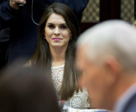 Surrogate daughter-wife Hope Hicks, 28, will be the new White House comm. director