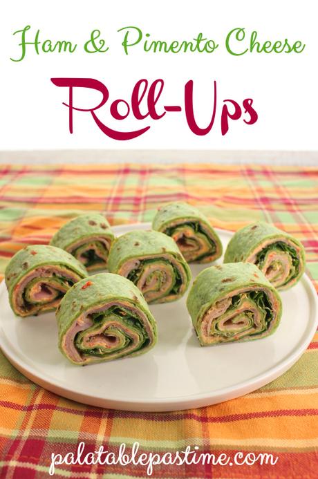 Ham and Pesto Pimento Cheese Rollups Ham and Pesto Pimento Cheese Rollups
