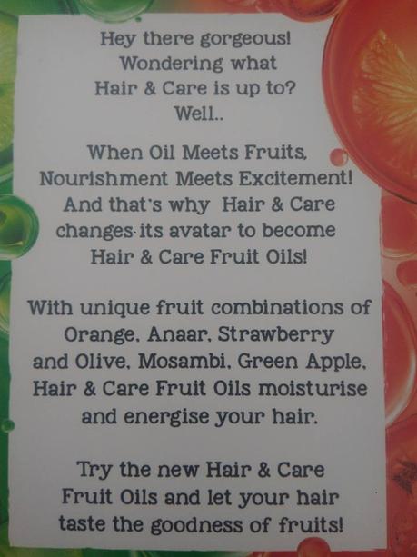 Marico’s Hair and Care Fruit Oil Review