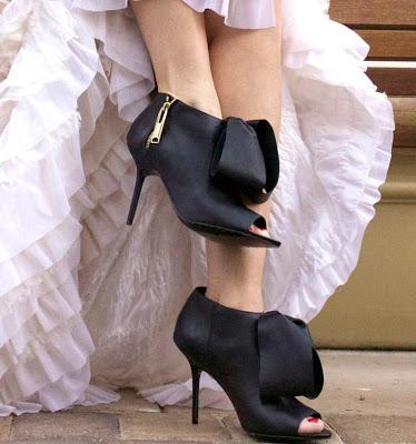 Shoe of the Day | Aminah Abdul-Jillil Peep Toe Ankle Booties