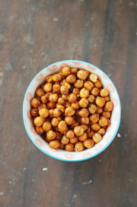 Oven Roasted Chickpeas: Indian Style