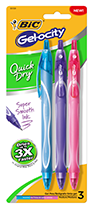 Going Back to School Is Mess-Free with BIC® Gel-ocity® Quick Dry Gel Pens!