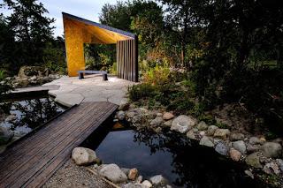 A tree-mendous [groan], award-winning garden that mimics the Canadian wilderness has opened at the WWT centre in Lancashire.