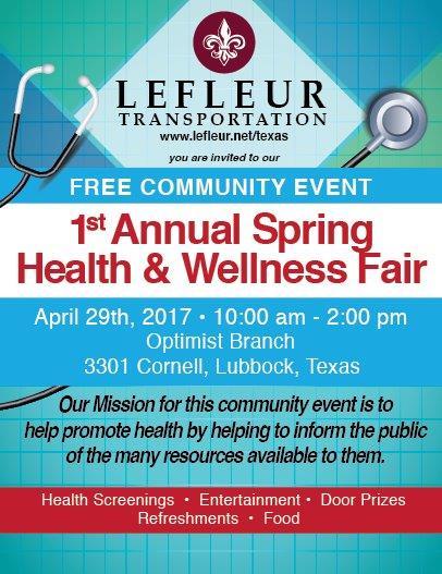 Spring Health & Wellness Fair this Saturday – KCBD NewsChannel 11 Lubbock
