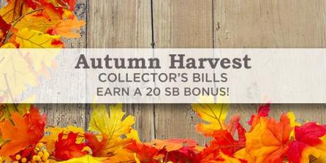 Image: Swagbucks is offering a bonus for you in the form of Autumn Harvest Collector's Bills!