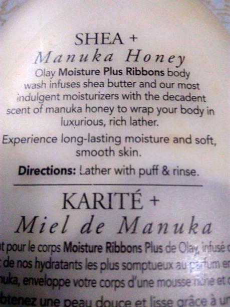 Olay Moisture Ribbons Plus Body Wash Shea + Manuka Honey Review