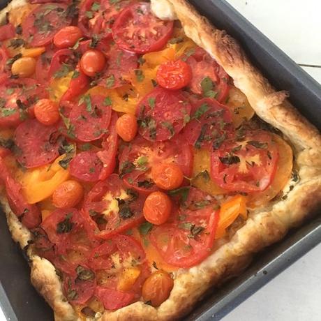 Baked Tomato Tart Fresh Out Of The Oven