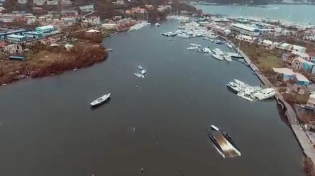 Hurricane Irma: sailing to safety, how you can help Nanny Cay at nearly the same angle, post-Irma