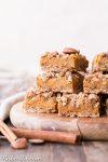 Pumpkin Pie Crumb Bars (Gluten Free, Refined Sugar Free + Vegan) These Pumpkin Pie Crumb Bars have an oatmeal crust and crumble with a smooth and sweet pumpkin pie filling! You'll go nuts for this gluten-free, refined sugar-free and vegan portable pumpkin pie.
