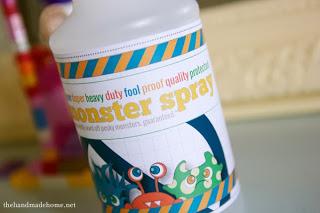 Image: No More Monsters: diy monster spray free printable