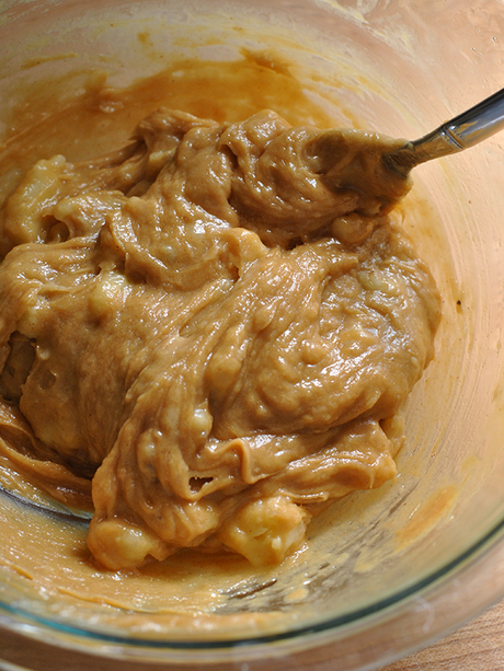Homemade Peanut Butter Banana Dog Treats mashed peanut butter banana