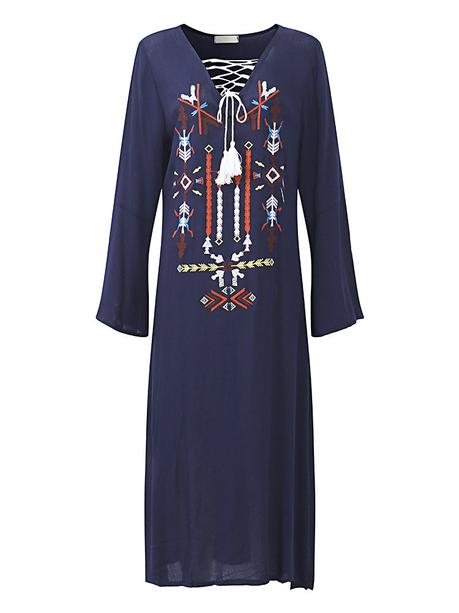 How NewChic Fashion Week Play With Embroidery Pattern Embroidery Dress