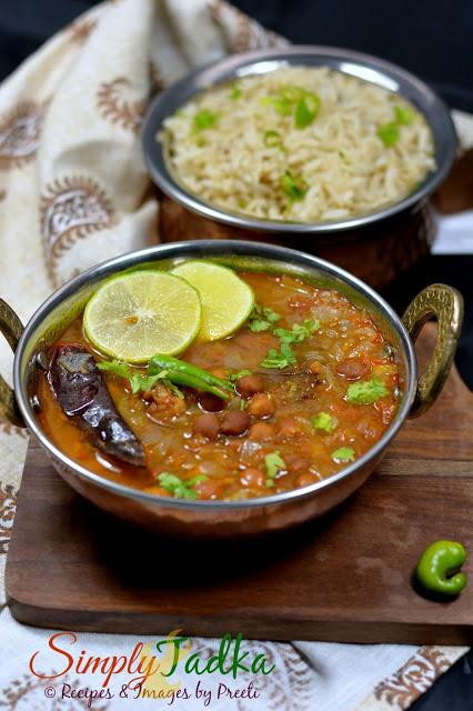 Kala Chana Masala | Black Chickpea Curry with Jeera Brown Rice