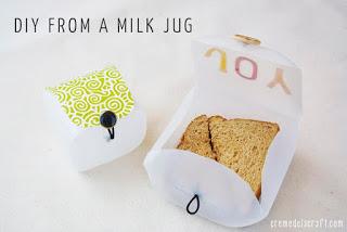 Image: DIY: Lunchbox Container from a Milk Jug