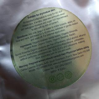 Quinta Essentia Organic Rose and Vanilla Face Scrub Review Quinta Essentia Organic Rose and Vanilla Face Scrub Review