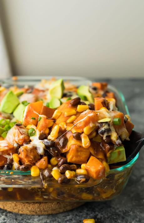 Butternut Squash Enchilada Casserole (Prep Ahead) Bake this butternut squash enchilada casserole on the weekend and enjoy the leftovers for your lunch or dinner! Packed with veggies and easy to throw together.
