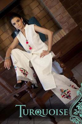 Turquoise Summer Semi Formal Cotton Collection 2012 for Women
