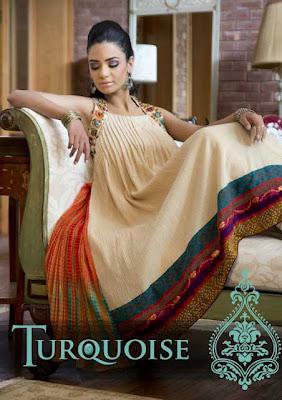 Turquoise Summer Semi Formal Cotton Collection 2012 for Women