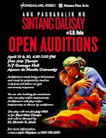 Tanghalang Ateneo holds auditions for Sintang Dalisay rerun