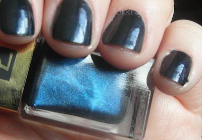 YSL Nail Polish in Black Indigo swatches & review YSL Nail Polish in Black Indigo swatches & review