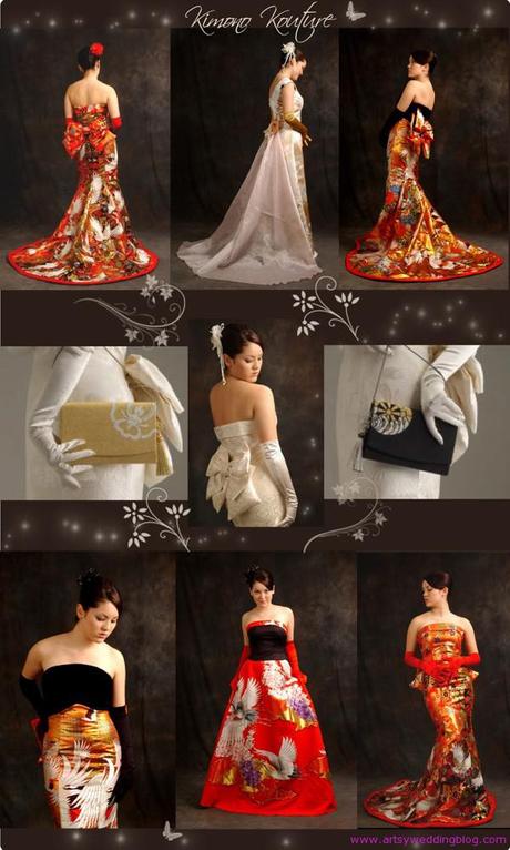 kimono bridal gowns