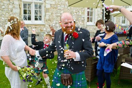 Confetti gets everywhere – Clare & Stuart’s wedding at Bisham Abbey