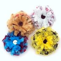 Plastic Bag Hair Rosettes Craft Plastic Bag Hair Rosettes Craft