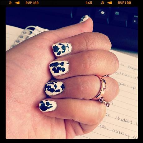 cow print manicure Oh, You Think I’m in Control?