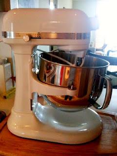 Baking with my new Kitchen Aide Stand Mixer!