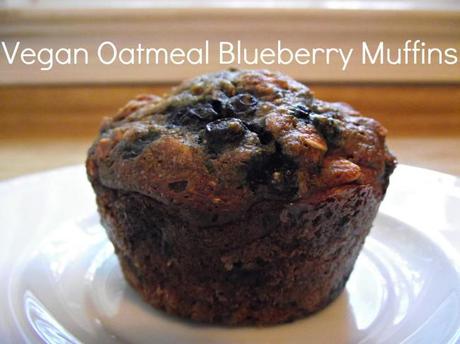 Vegan Oatmeal Blueberry Muffins 650x487 Vegan Oatmeal Blueberry Muffins