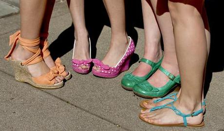 pretty, shoes, spring colors, ice cream shoot