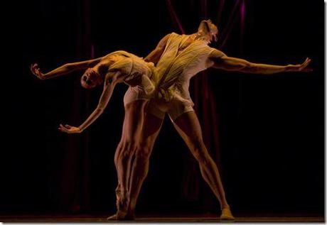 Fabrice Calmels and Victoria Jaiani in Edwaard Liang's Review: Spring Desire (Joffrey Ballet Chicago)