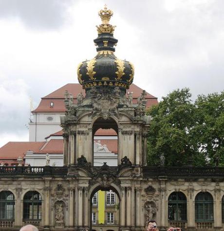 crown gate at zwinger in Dresden