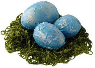 Paper Mache Eggs, for Easter or Spring
