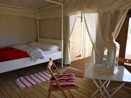 Honeymoon tent interior, Harvest Moon Holidays Glamping review: Harvest Moon Holidays, Scotland