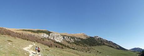 Spelt-Buckwheat and carrot muffins - WHB #278 view of Costabella - Creste del Baldo from Valfredda