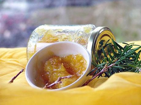 ananas jam with rosemary - WHB #265 ananas jam with rosmary - confettura di ananas e rosmarino
