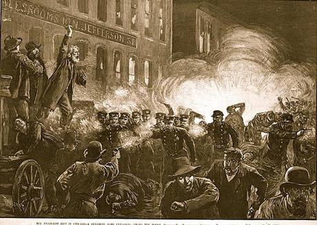 MAY'S OTHER ANNIVERSARY: The Haymarket riot, Chicago 1886.