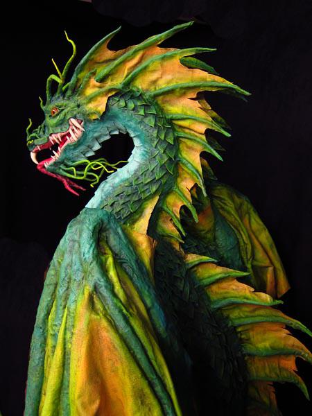 New Paper Mache Dragon- Finished!