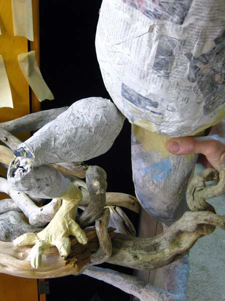 New Paper Mache Dragon-assembly!
