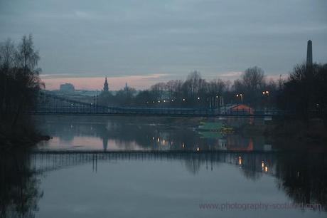 Photo - the River Clyde as it passes through Glasgow Green