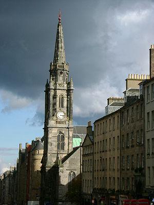 looking down Royal Mile (with Tron Kirk in vie...