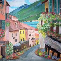 The town of Bellagio: between the mountains and the lake.