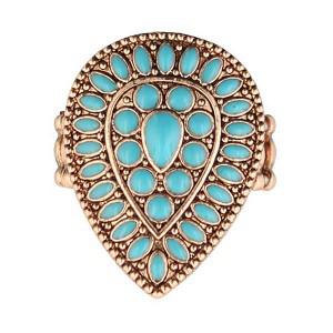 74206 turquoise cocktail stretch ring