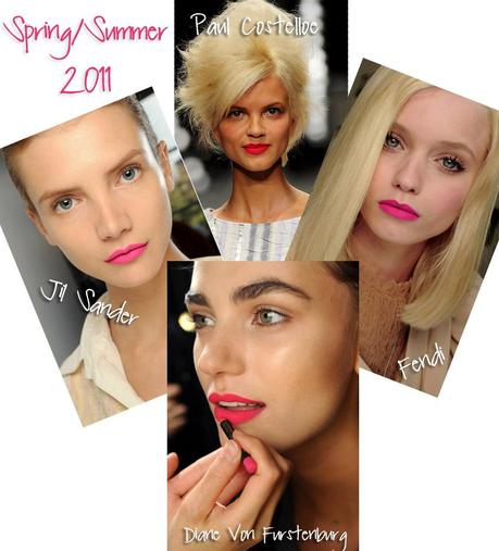 Bold Lips 2011 Celebrity Makeup Trend SS 2011: Hot Pink Lips