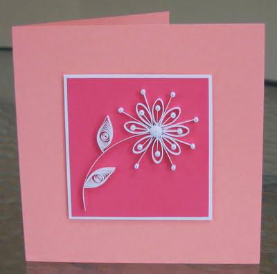 Quilled Daisy Card Quilled Daisy Card