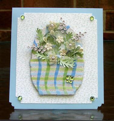 Quilled Spring Basket Quilled Spring Basket