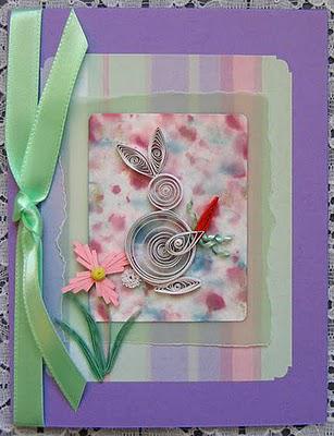 Quilled Rabbit Cards Quilled Rabbit Cards